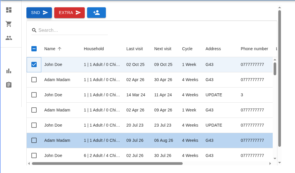Attendance lookup view