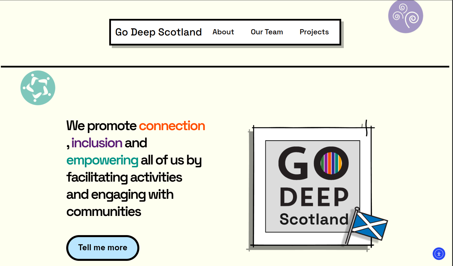 Go Deep Scotland mobile view