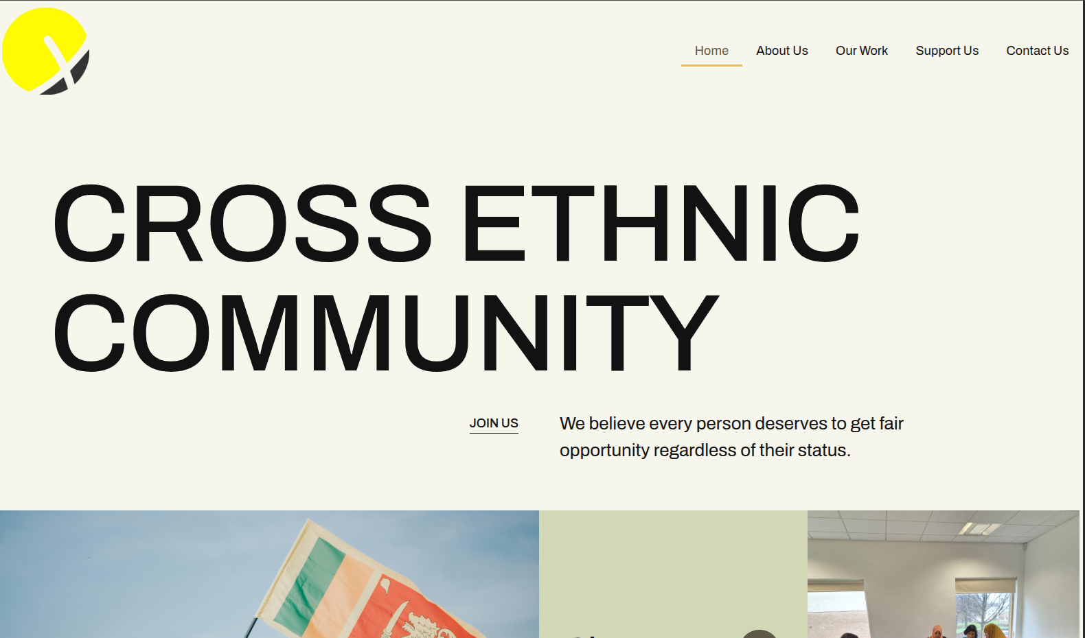 Cross Ethnic Community mobile view